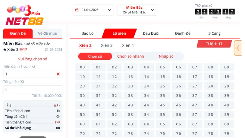 Lô Đề 3 Miền Net88: Tìm Hiểu Cách Chơi Hiệu Quả Nhất 3 Cách chơi Lô đề 3 miền net88