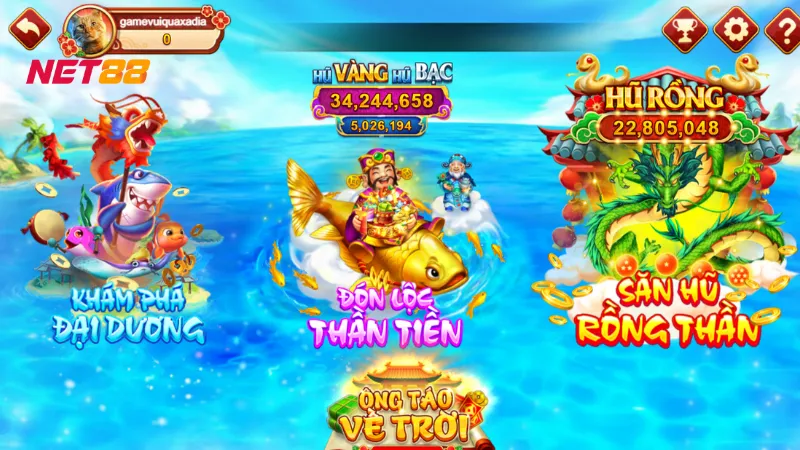 Chinh Phục Tỷ Phú Đại Dương Tại Net88 Để Trúng Thưởng Lớn 3 Những phần thưởng hấp dẫn đang chờ đón bạn